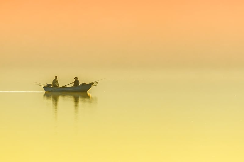 Sunrise over the water